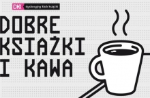 Zdjęcie prezentuje logo Dyskusyjnego Klubu Książki, obok rysunek filiżanki z kawą. 