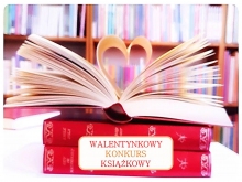 Plakat Walentynkowy Konkurs Książkowy